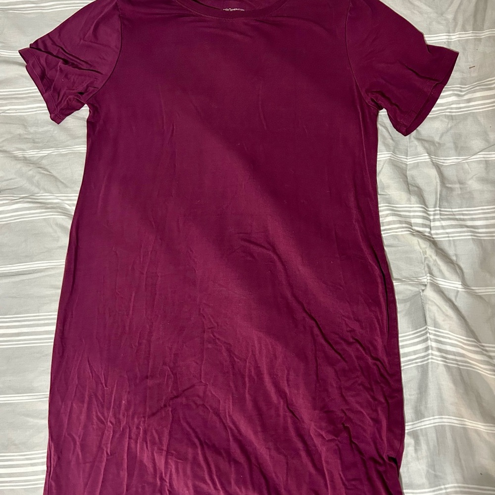 BCBGeneration Plum T-Shirt Dress